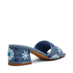 Dolls Sandal - Anne Klein Blue Raffia