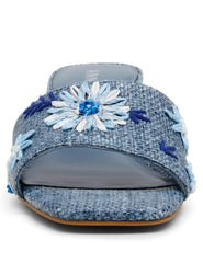 Dolls Sandal - Anne Klein Blue Raffia