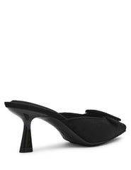 Cassia Mule - Anne Klein Blk Micro Suede