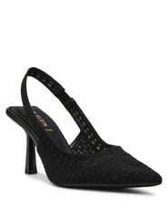 Ismeralda Slingback - Anne Klein Black Crochet