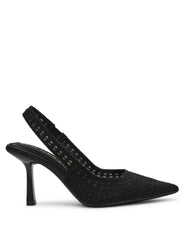 Ismeralda Slingback - Anne Klein Black Crochet