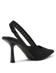 Ismeralda Slingback - Anne Klein Black Crochet