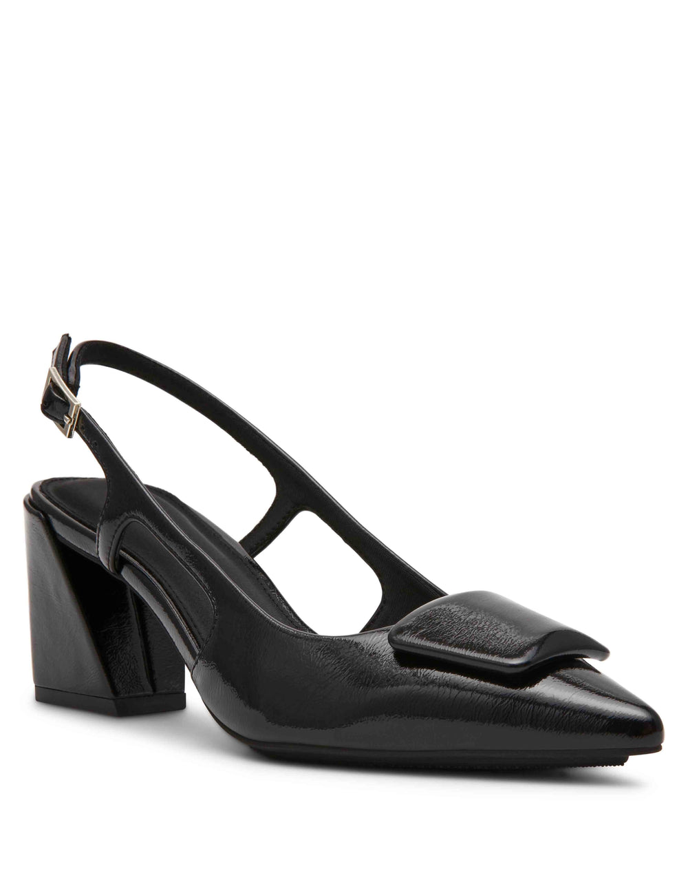 Renetta Slingback - Anne Klein Black Crinkle