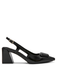 Renetta Slingback - Anne Klein Black Crinkle