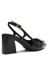 Renetta Slingback - Anne Klein Black Crinkle