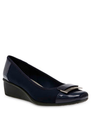 Waverly Wedge Slip-On Shoe - Anne Klein Navy
