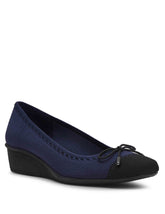 Wesson Wedge - Anne Klein Navy/Blk