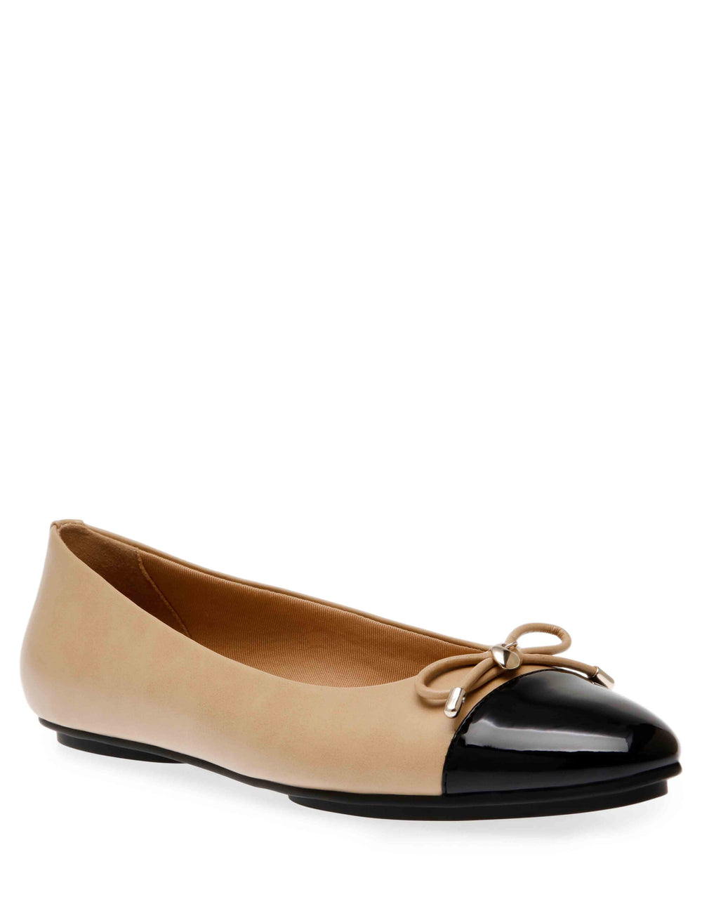 Anne Klein Luci Flat - Anne Klein Nude-Black