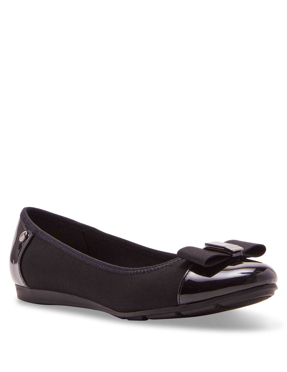 Anne Klein Alive Flat - Anne Klein Black Fabric