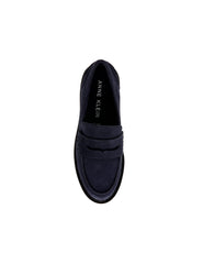 Emmylou Suede Loafer in Navy - Anne Klein Navy