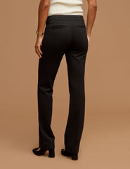 Fly Front Bootleg Pant in Black - Anne Klein Black