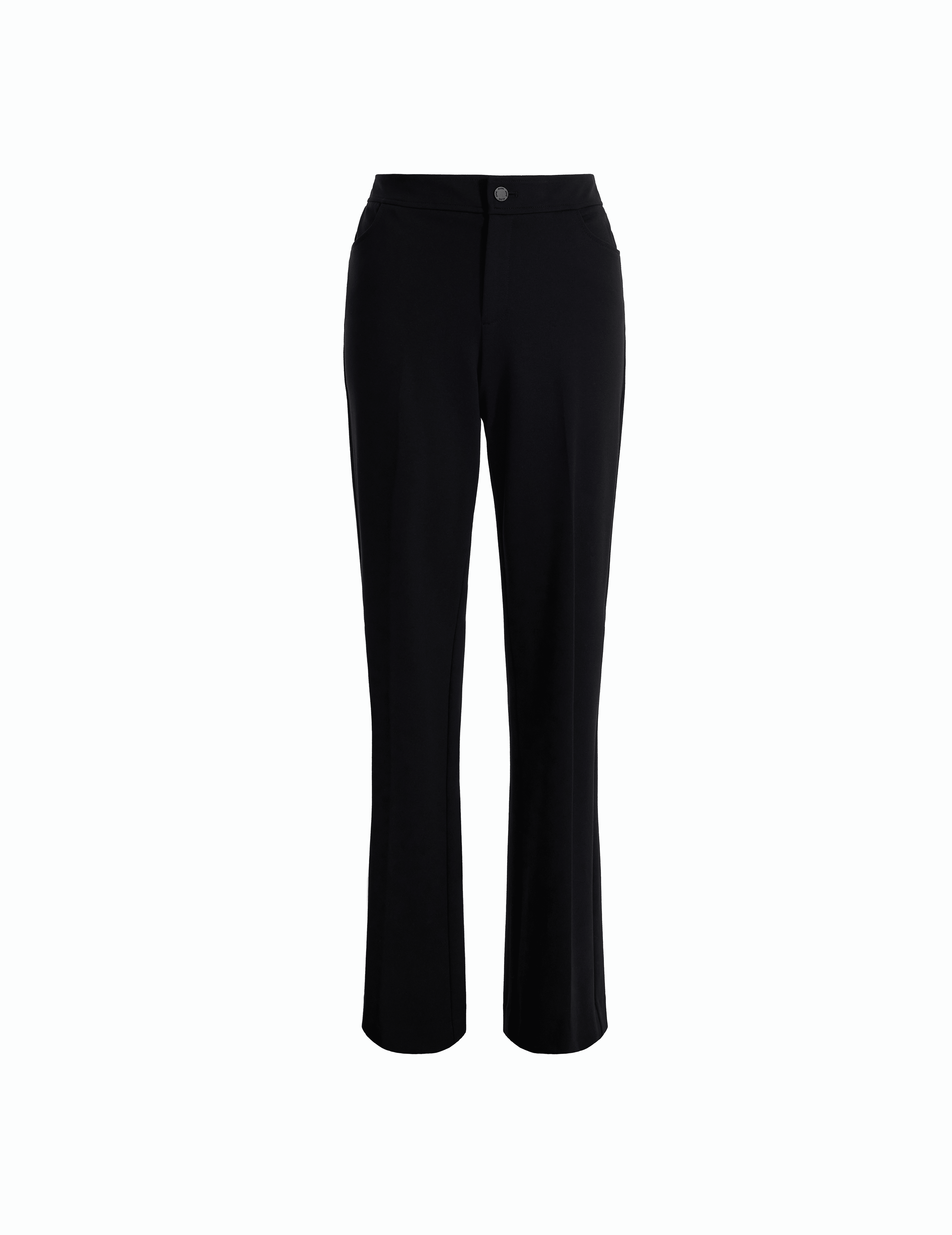 Fly Front Bootleg Pant in Black - Anne Klein Black