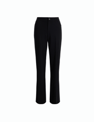 Fly Front Bootleg Pant in Black - Anne Klein Black
