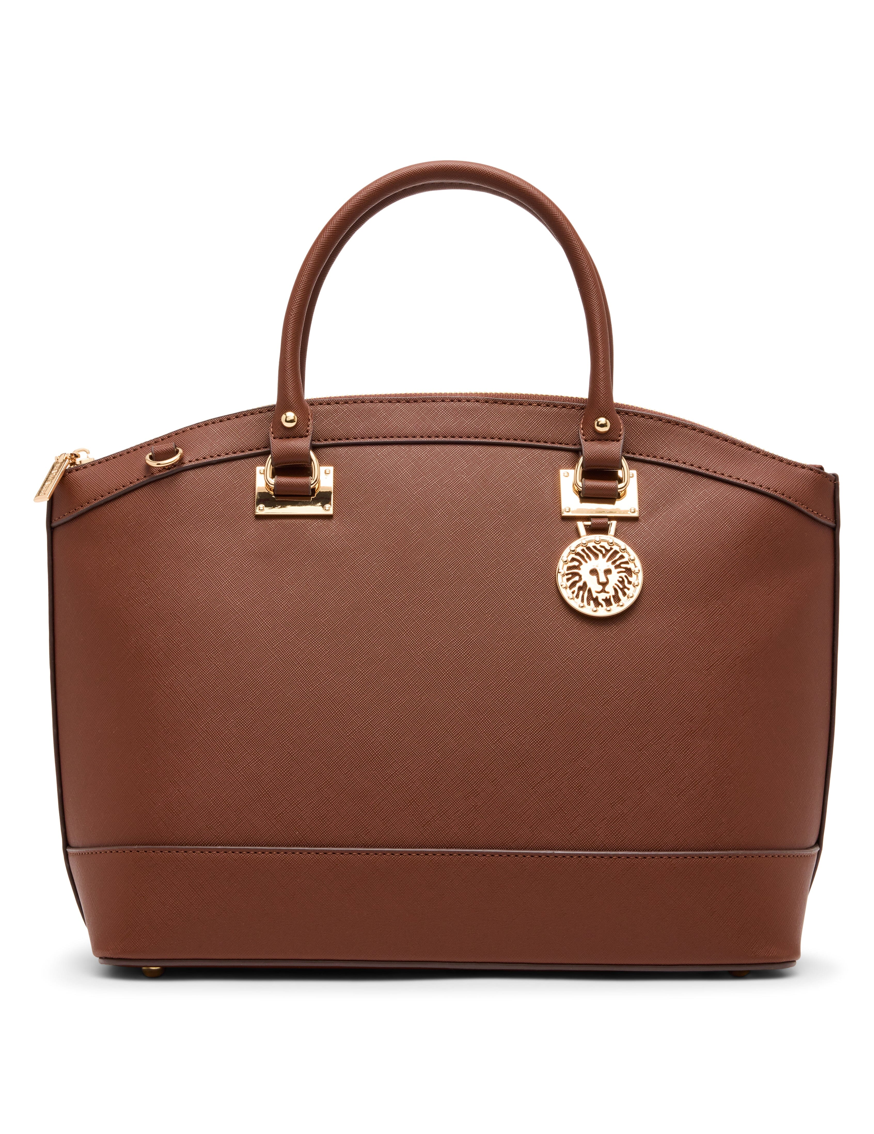 New Recruits Dome Satchel Bag - Anne Klein Walnut