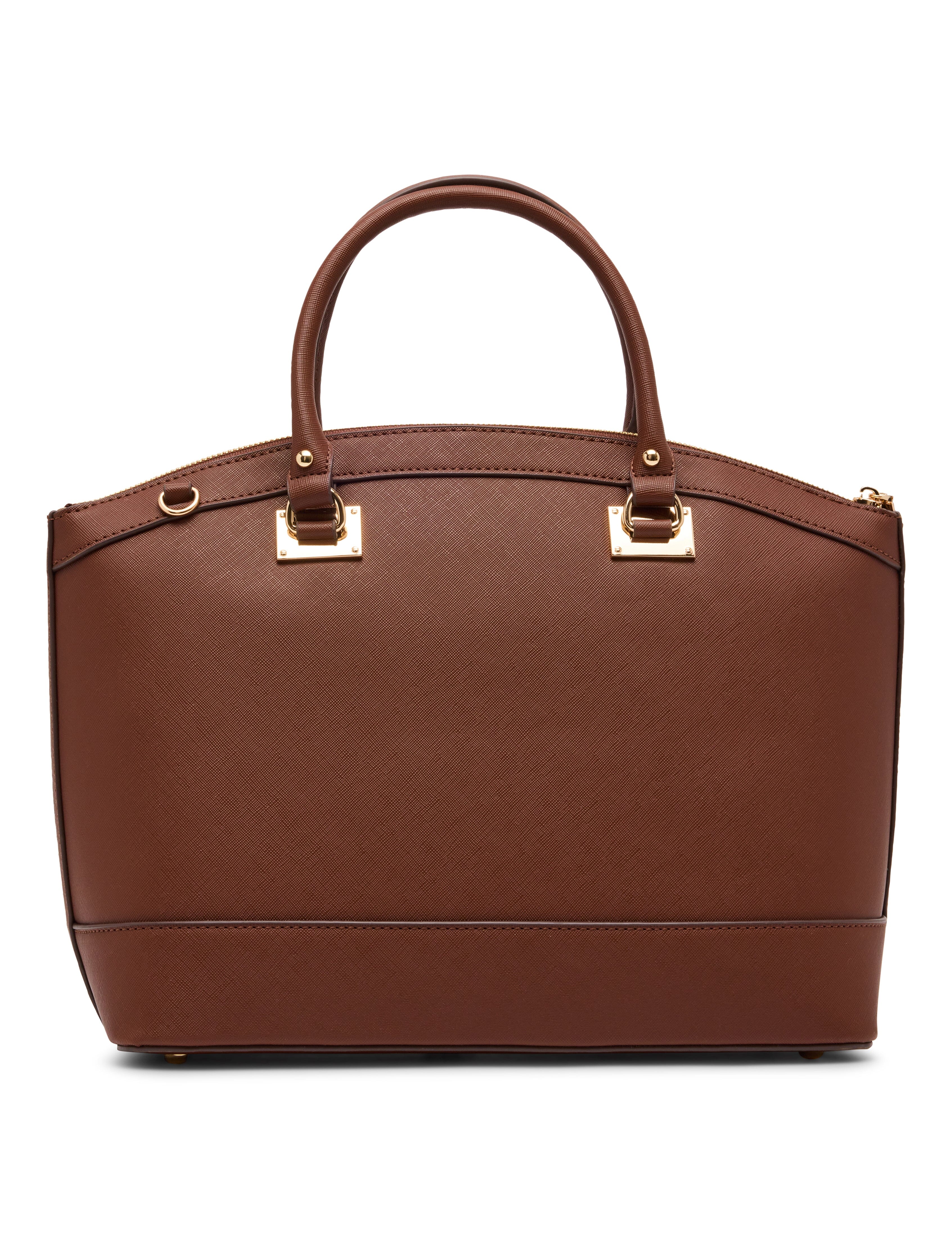 New Recruits Dome Satchel Bag - Anne Klein Walnut
