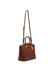 New Recruits Dome Satchel Bag - Anne Klein Walnut