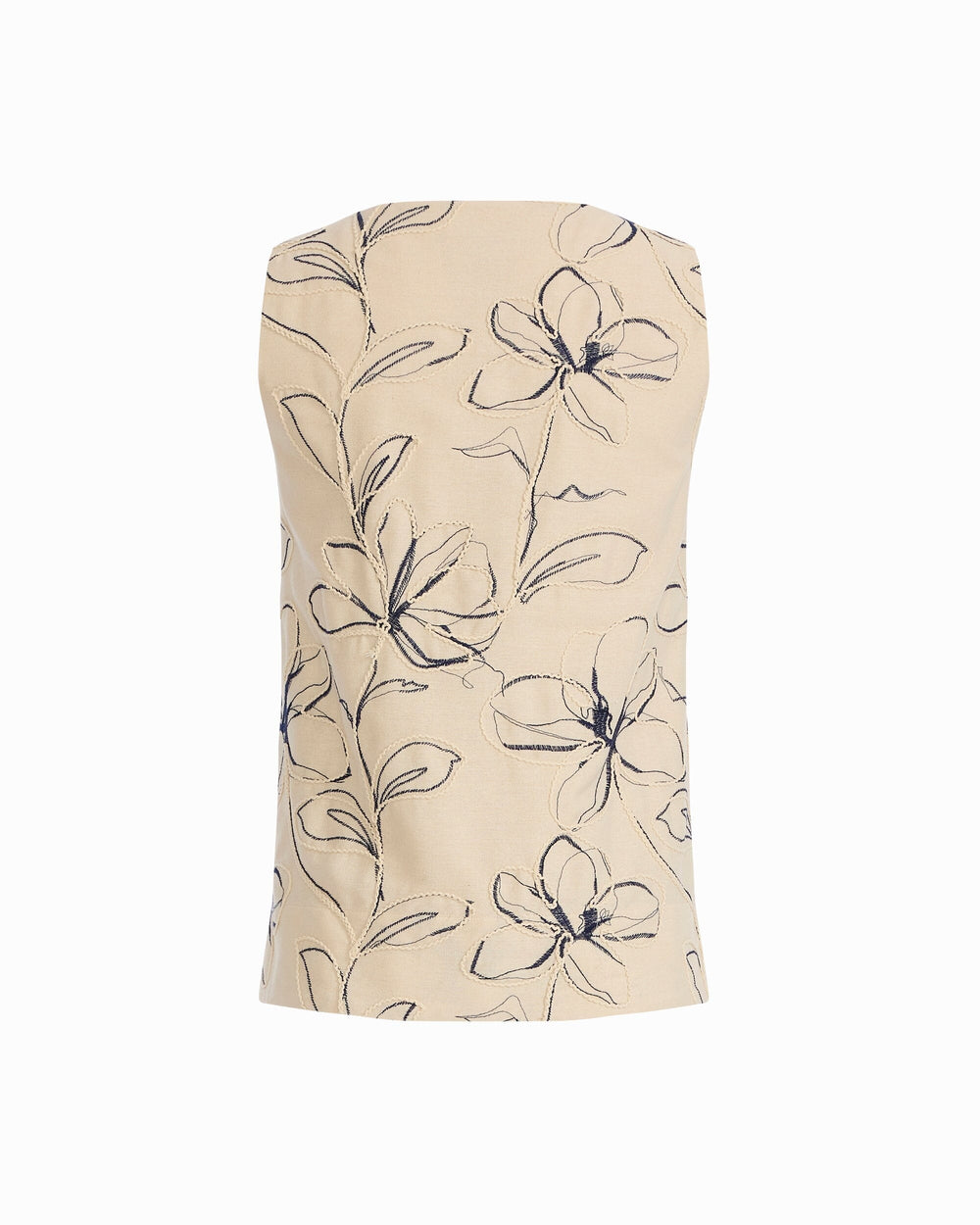 Shell Top with Tall Hem - Anne Klein NATURAL GRN MLT
