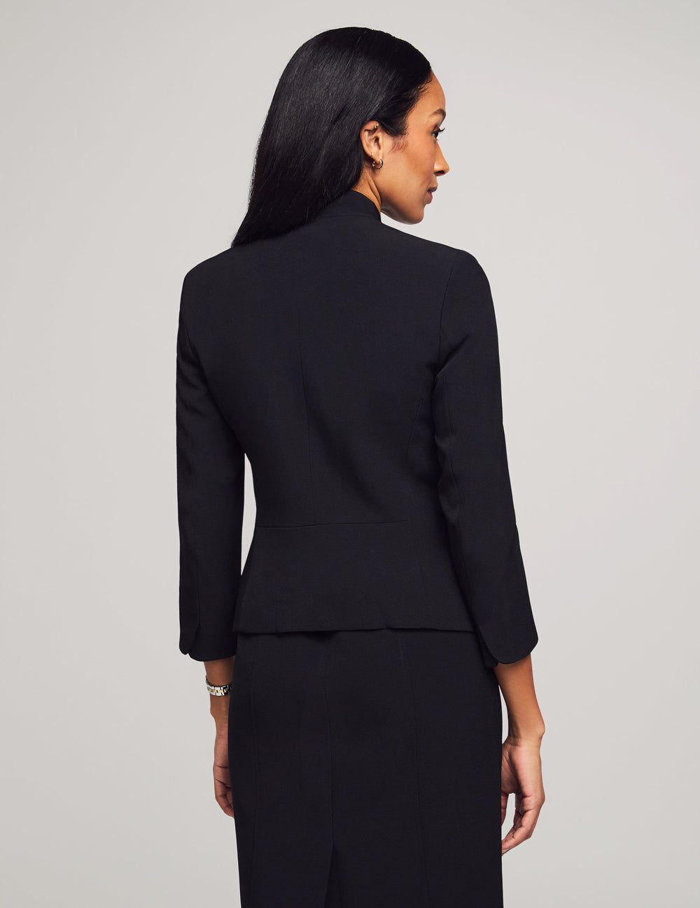 Black Blazer & Sheath Dress Set - Anne Klein Black