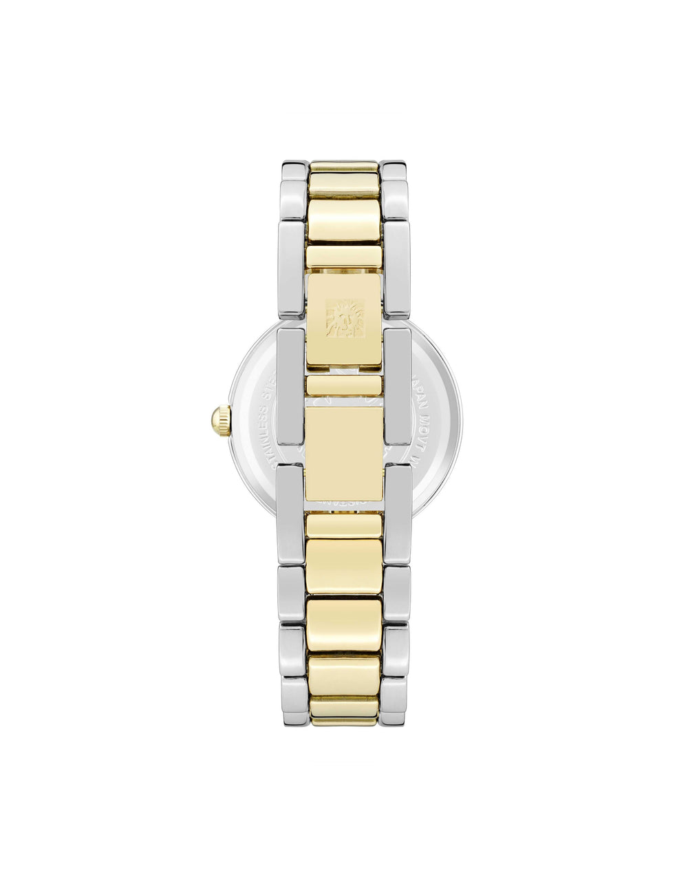 Diamond Dial Bracelet Watch - Anne Klein Navy&Two-Tone
