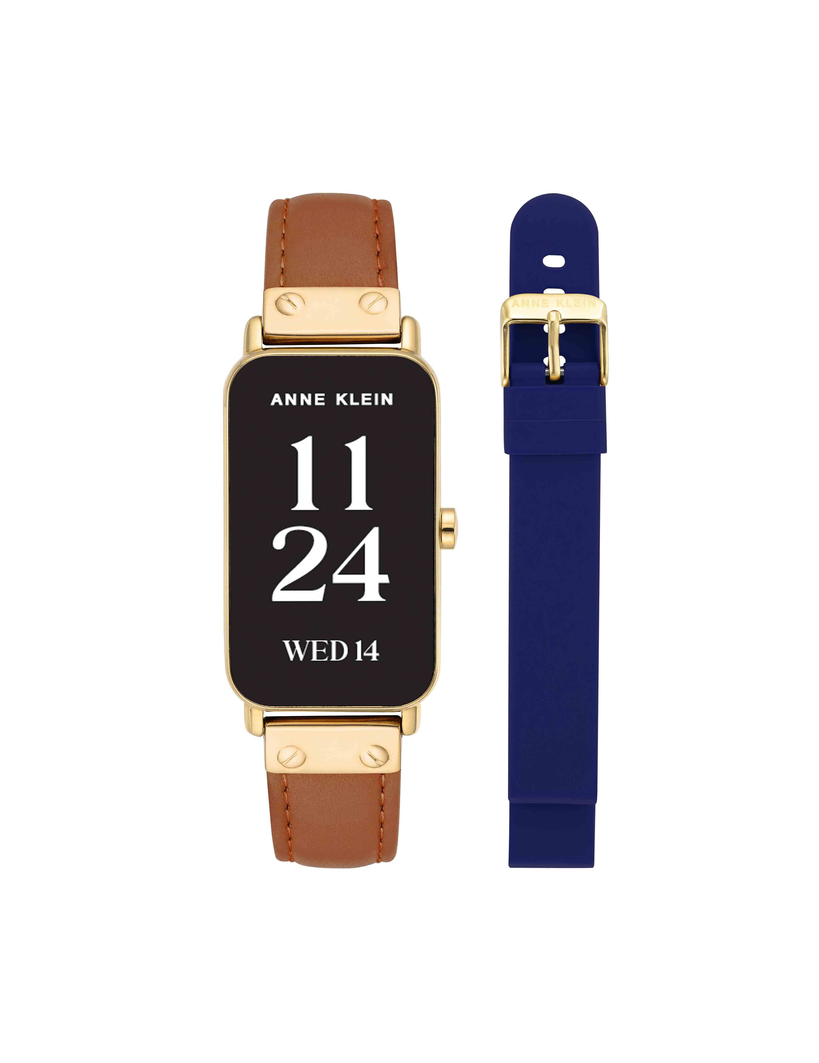 Connect It Illume Smartwatch Set - Anne Klein Gold-Tone/Brown/Navy