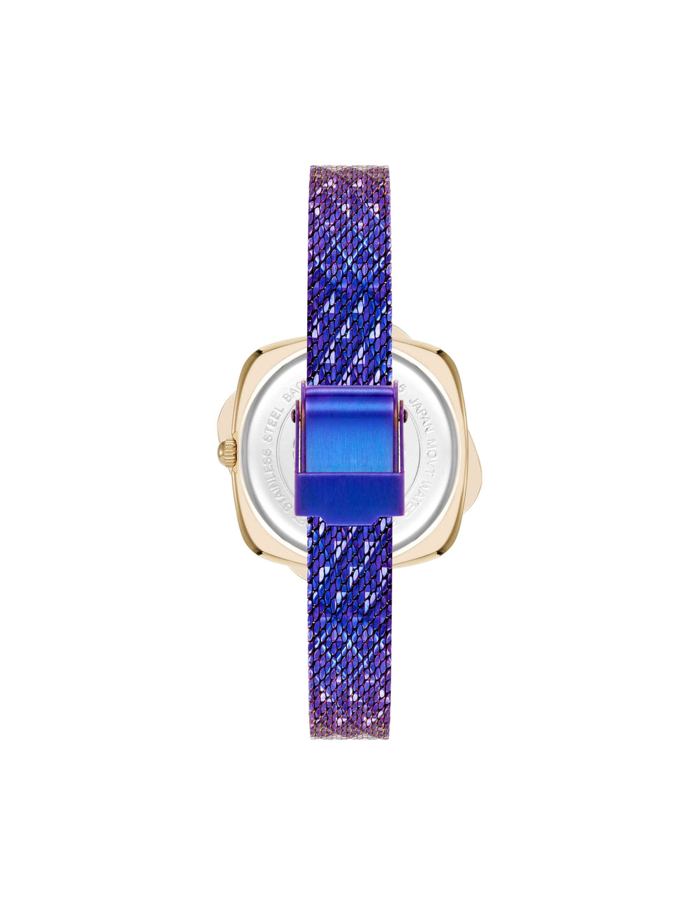 Elegant Hidden Crystal Watch - Anne Klein Iridescent Purple/Gold-Tone