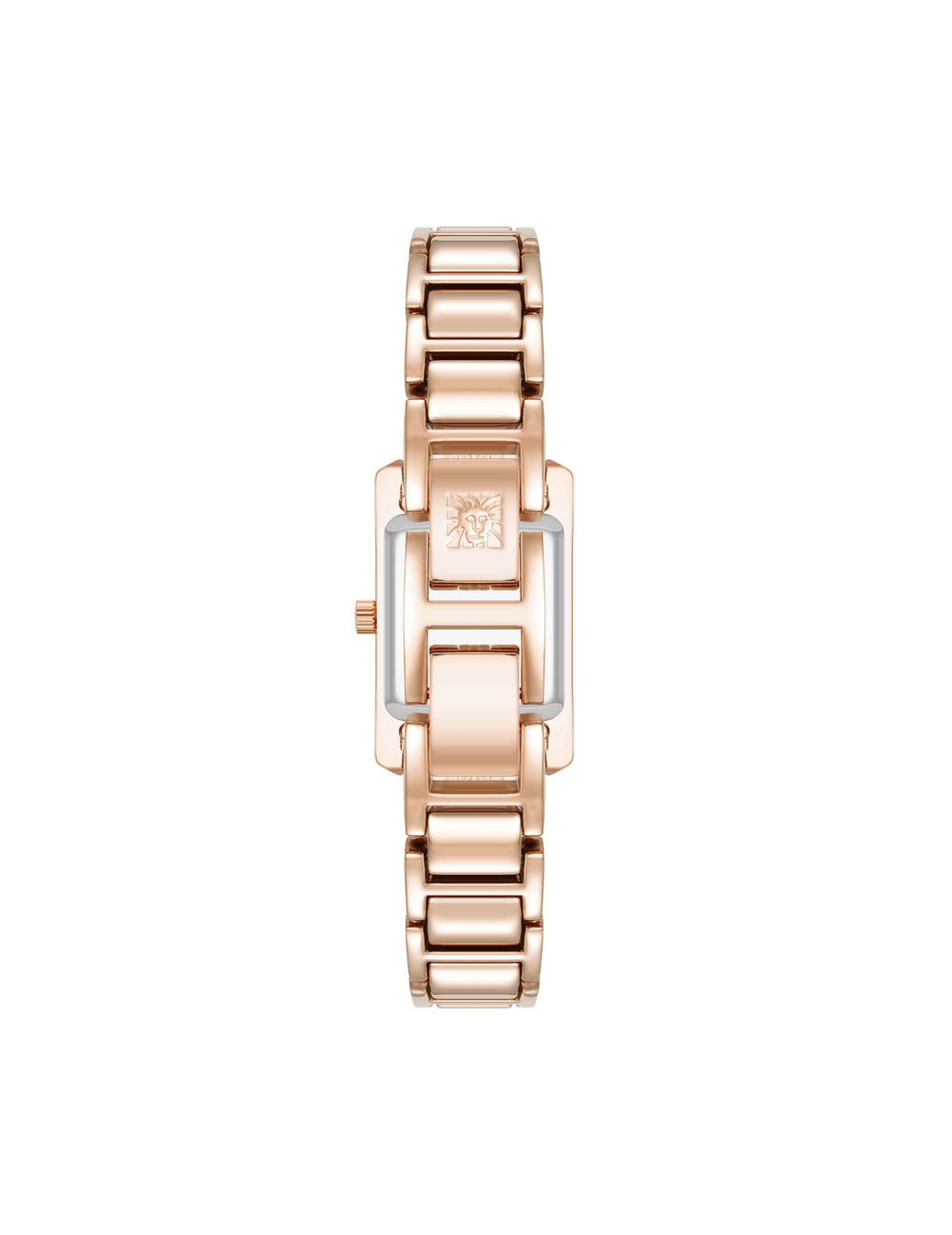 Rectangular Roman Numeral Watch - Anne Klein Rose-Tone