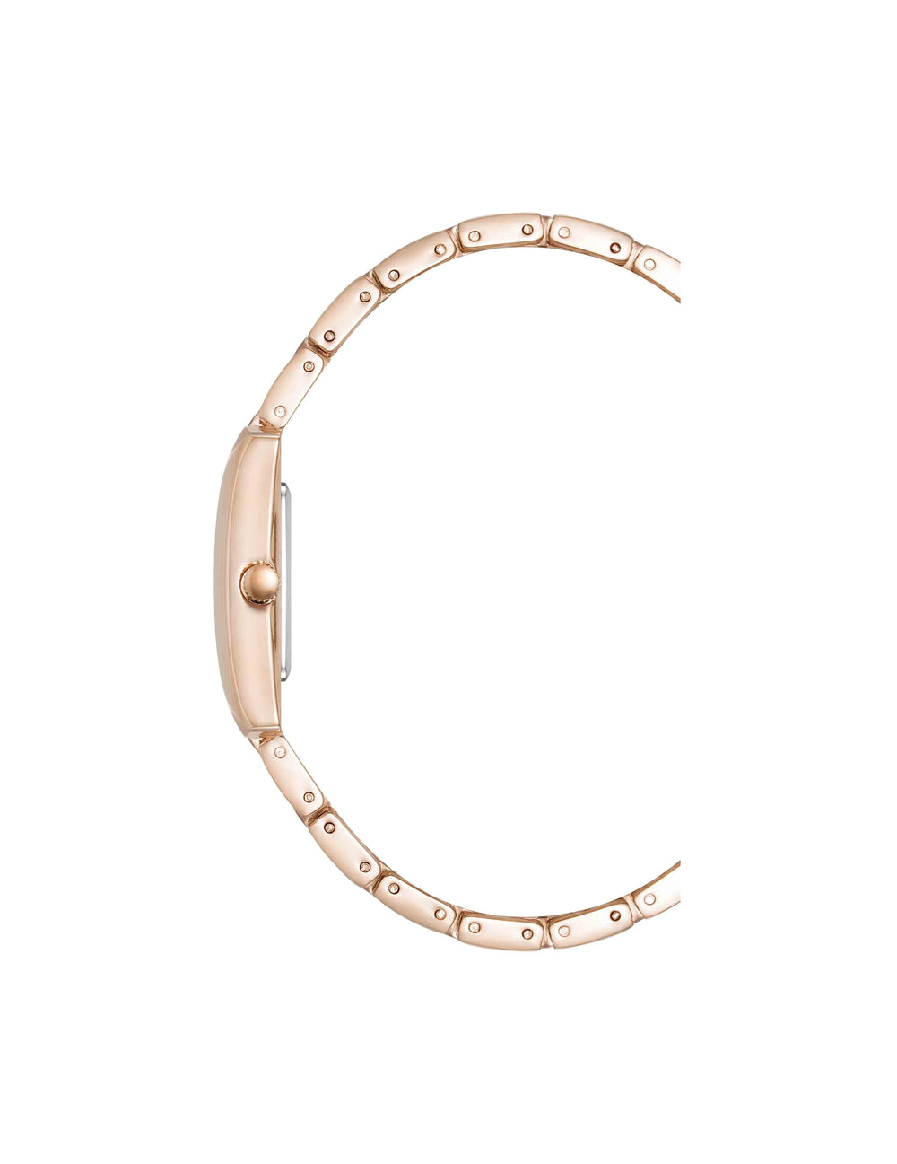 Rectangular Roman Numeral Watch - Anne Klein Rose-Tone