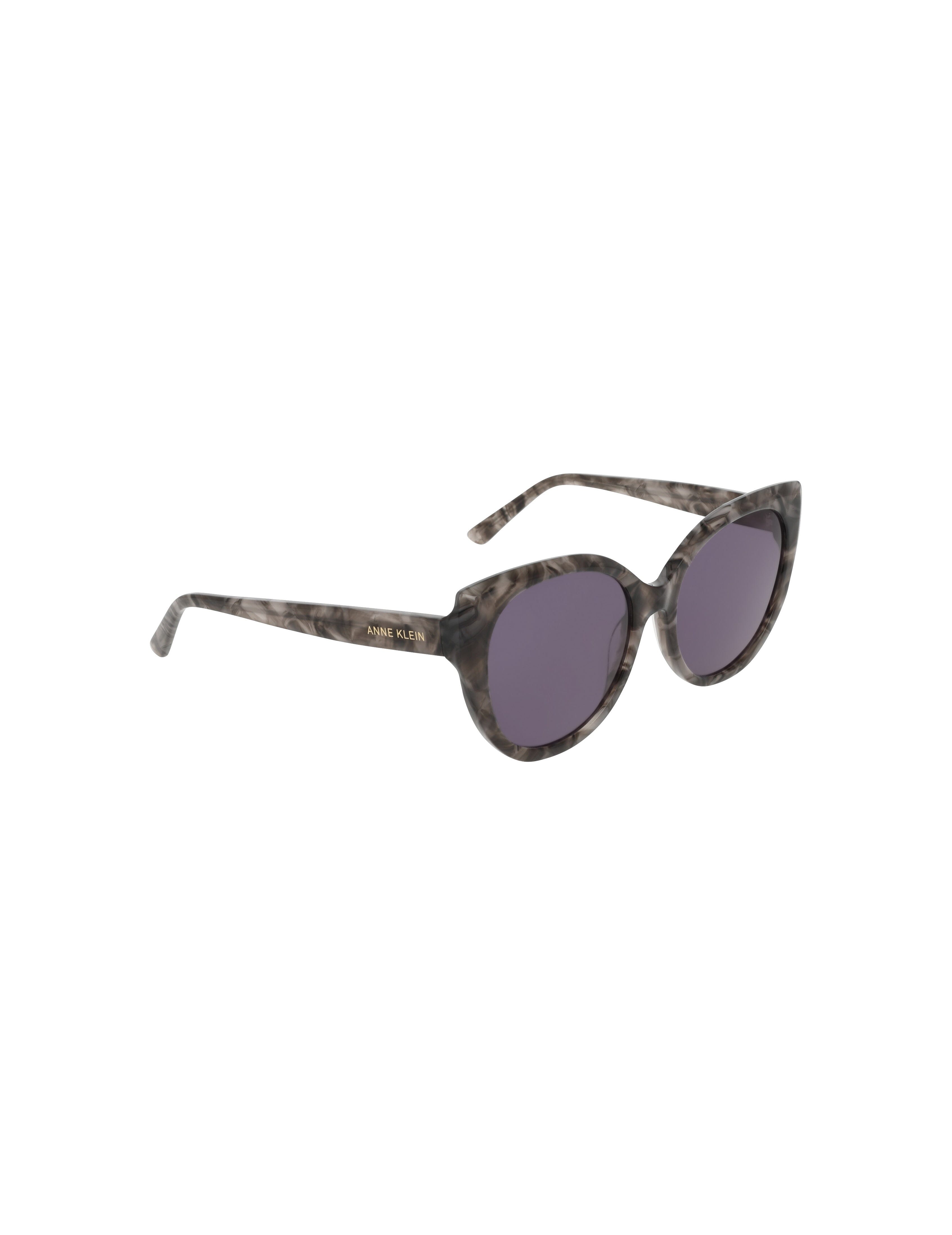 Cat-Eye Marbleized Sunglasses - Anne Klein BLACK MARBLE