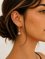 Anne Klein Gold-Tone Leverback Fireball Double Drop Earrings - Anne Klein