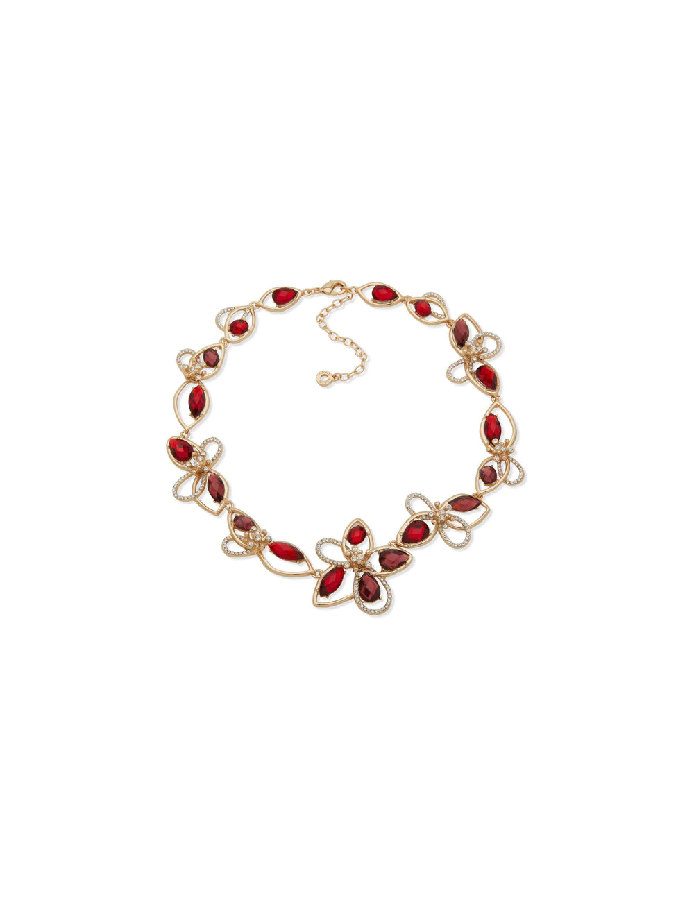 Floral station Drama Necklace - Anne Klein