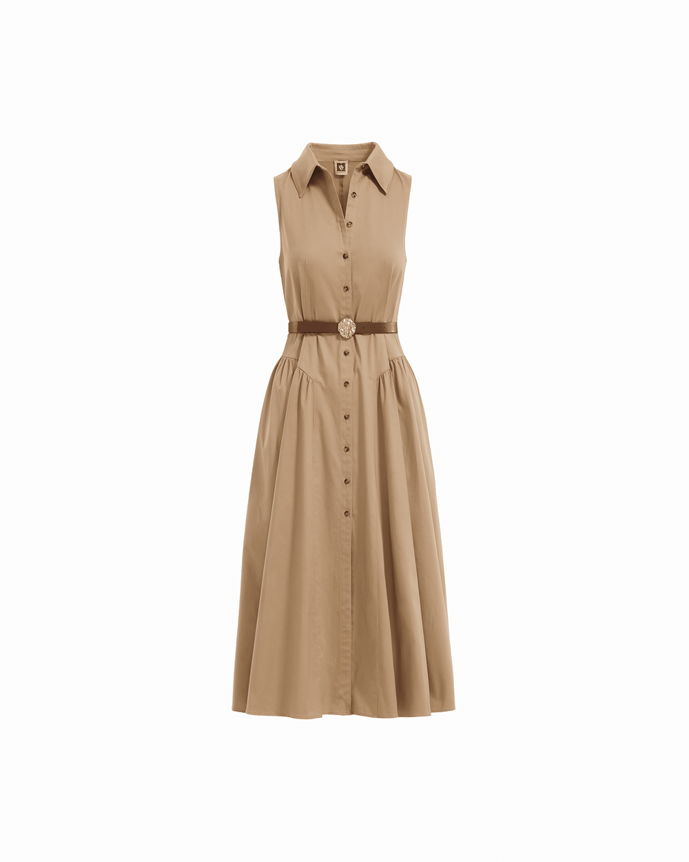 Sleeveless Shirt Dress - Anne Klein SAFARI