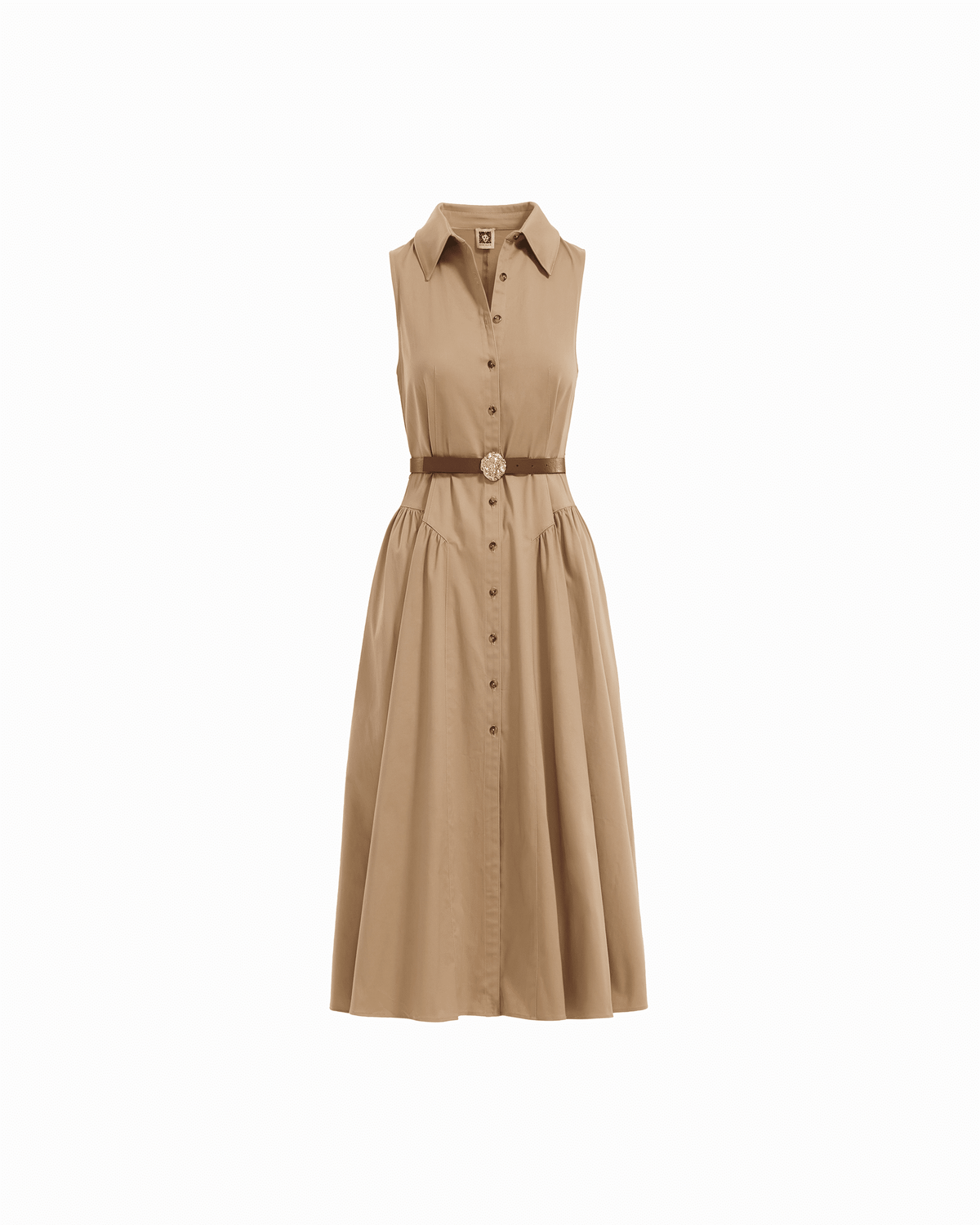 Sleeveless Shirt Dress - Anne Klein SAFARI