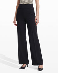 Pull On Wide Leg Pant in Black - Anne Klein Anne Black