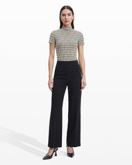 Pull On Wide Leg Pant in Black - Anne Klein Anne Black