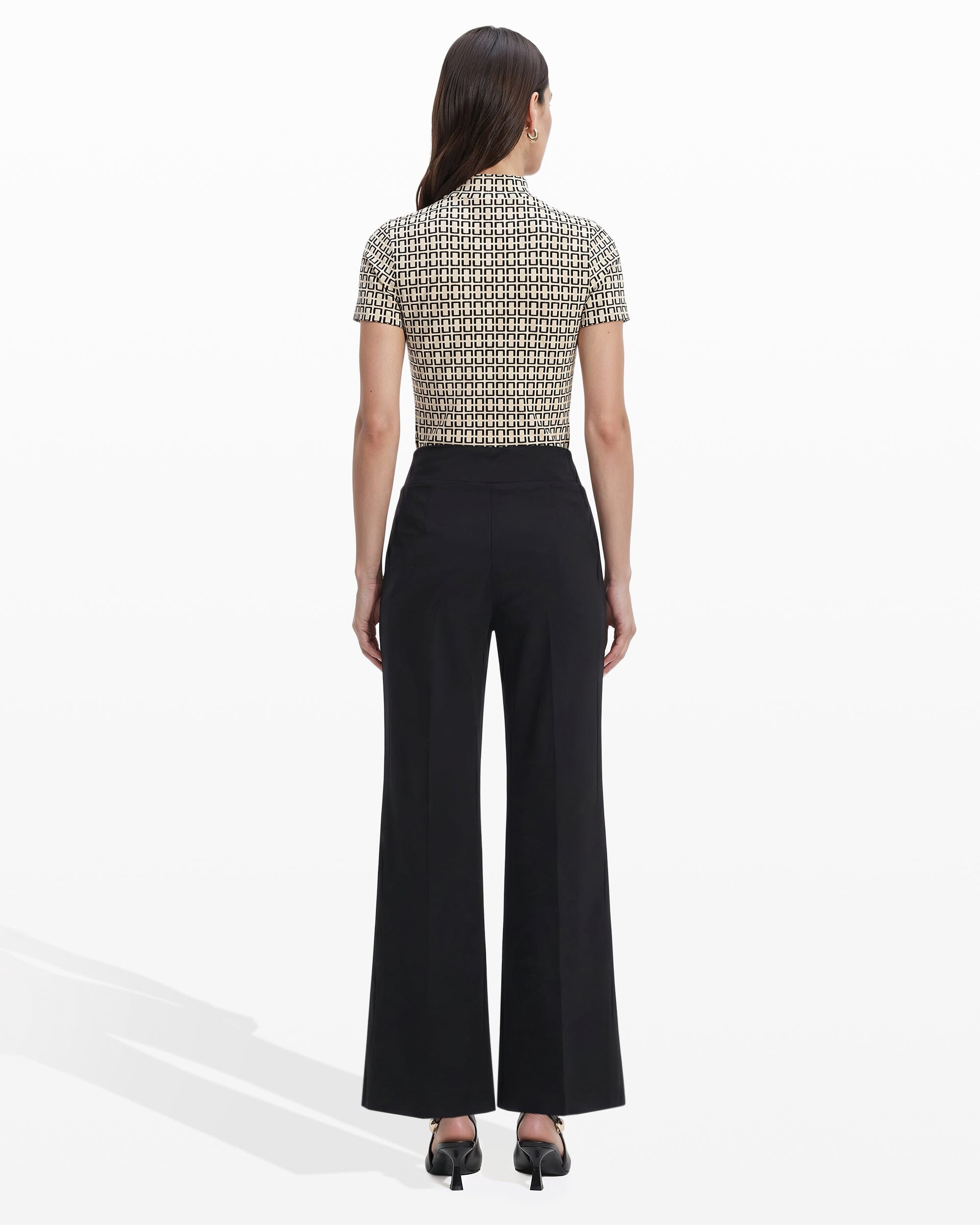 Pull On Wide Leg Pant in Black - Anne Klein Anne Black