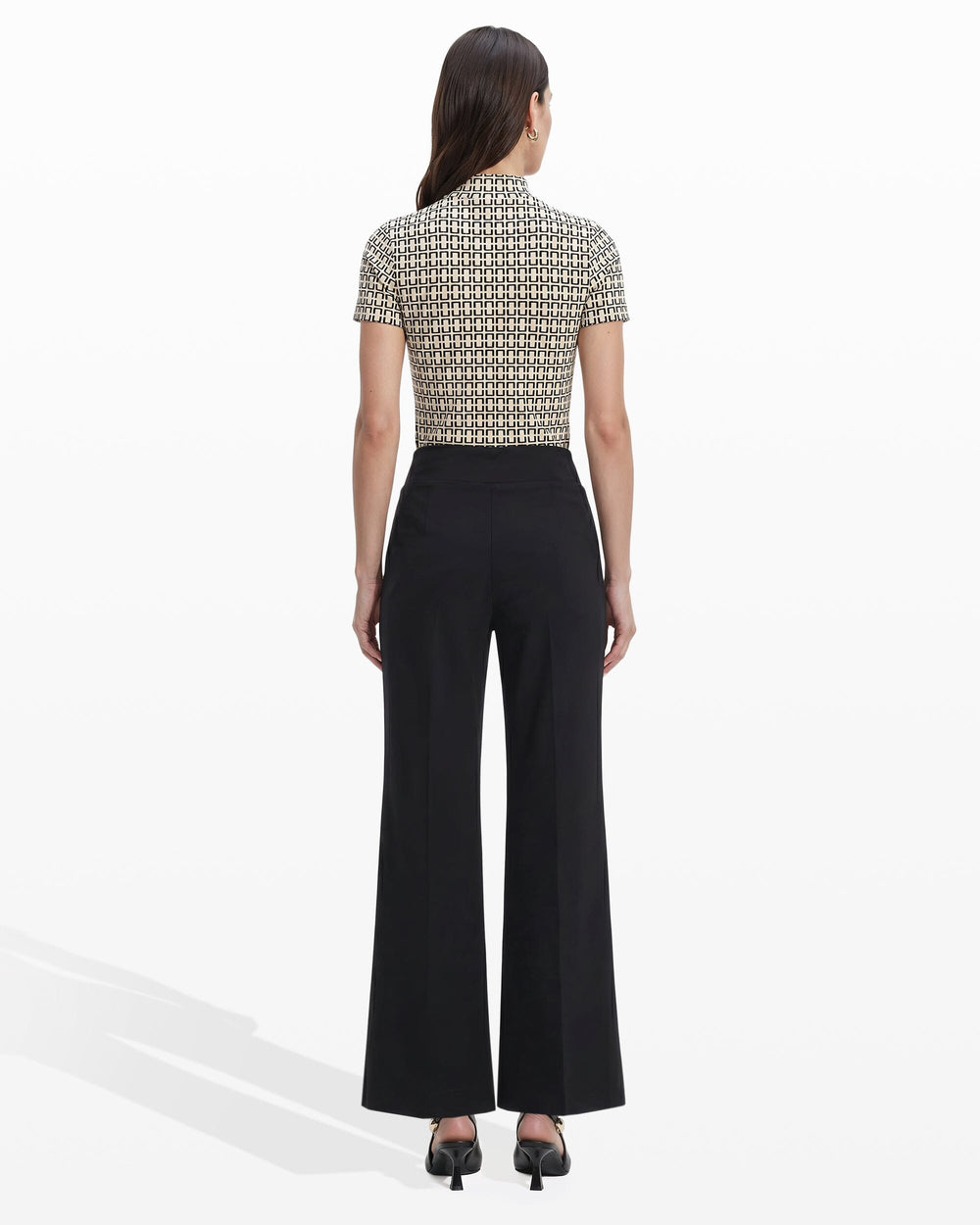 Pull On Wide Leg Pant in Black - Anne Klein Anne Black