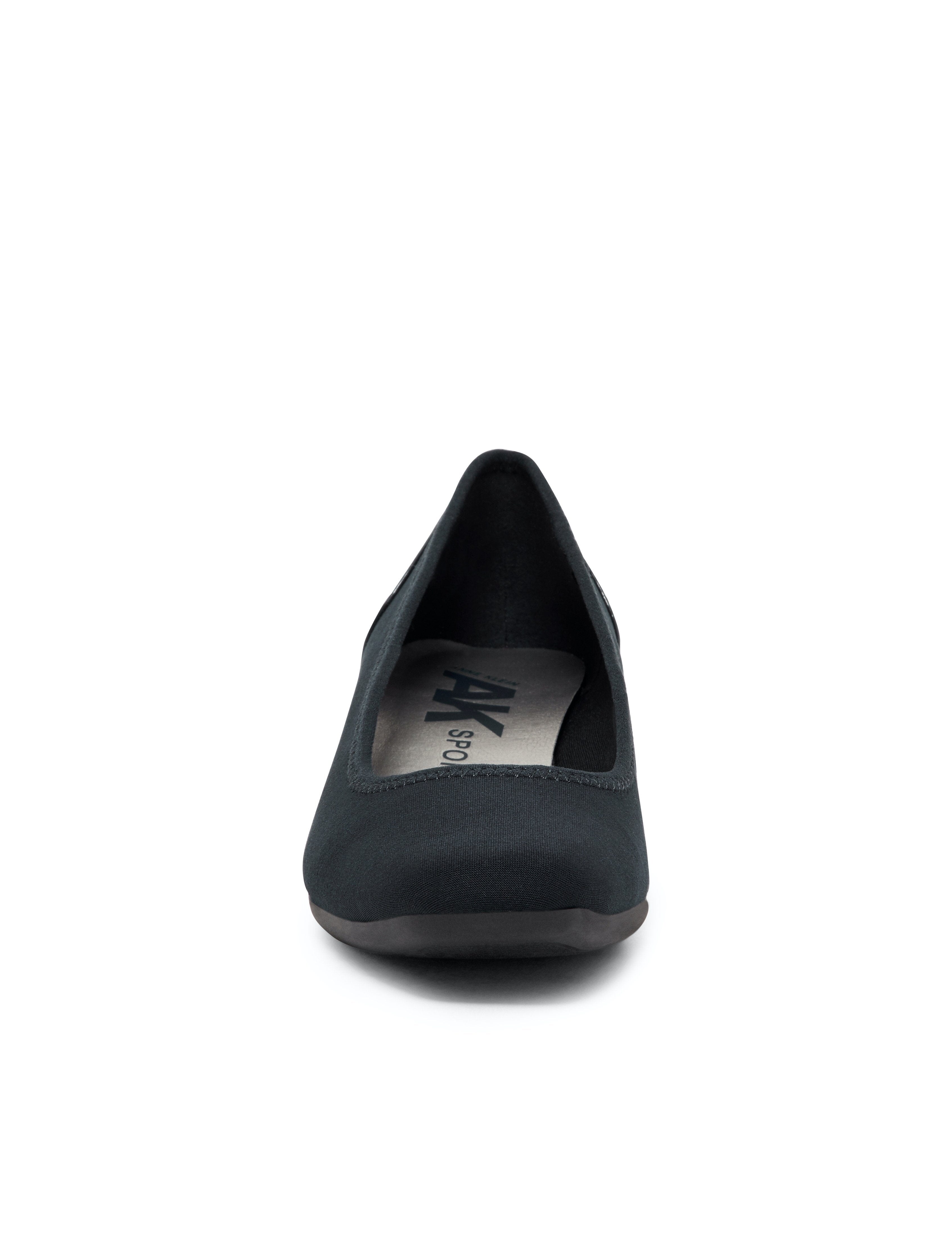 Wisher Wedges Black - Anne Klein Black Multi Fabric
