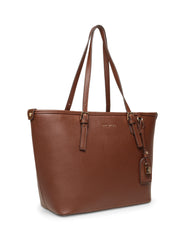 Carry All Tote in Walnut - Anne Klein Walnut