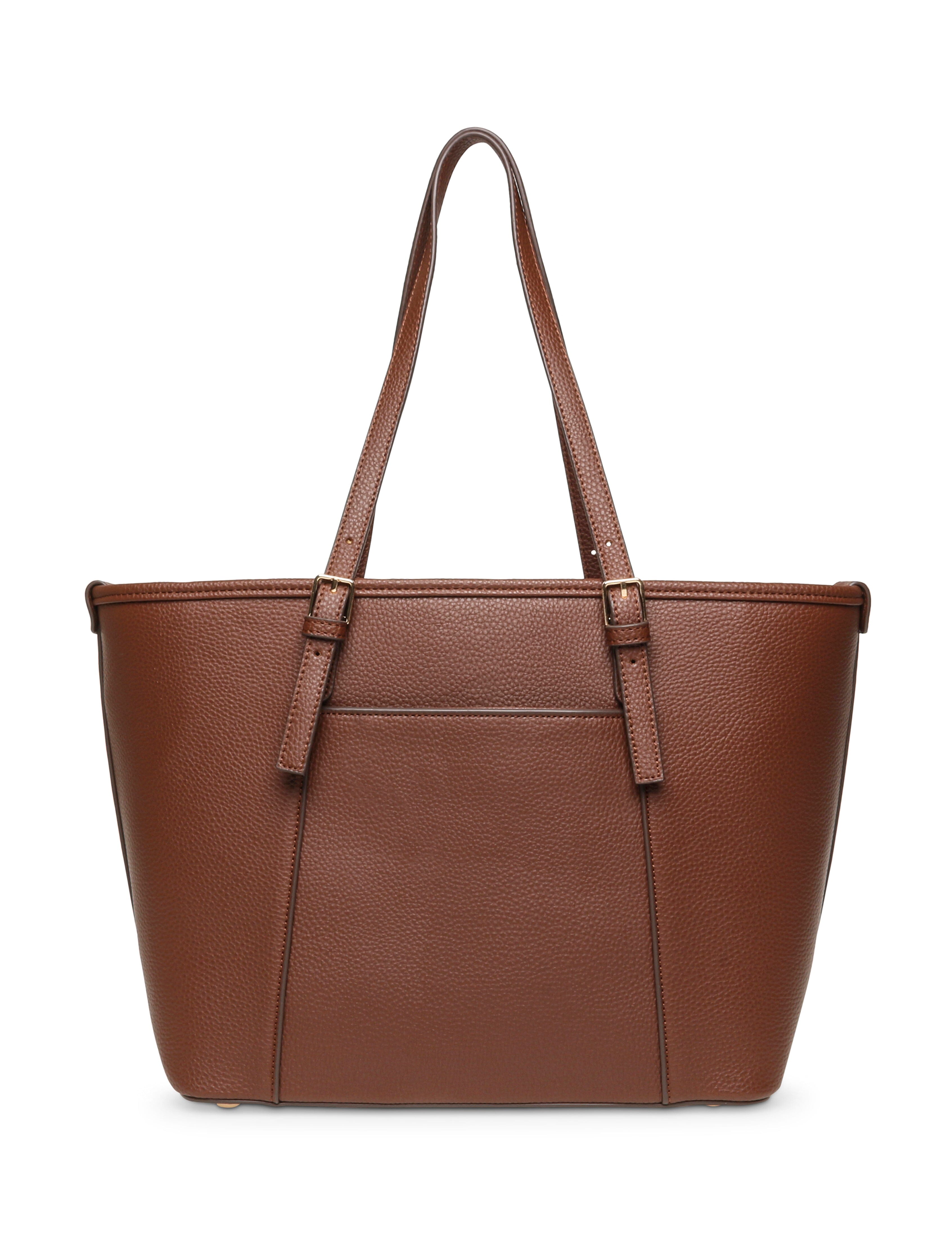 Carry All Tote in Walnut - Anne Klein Walnut