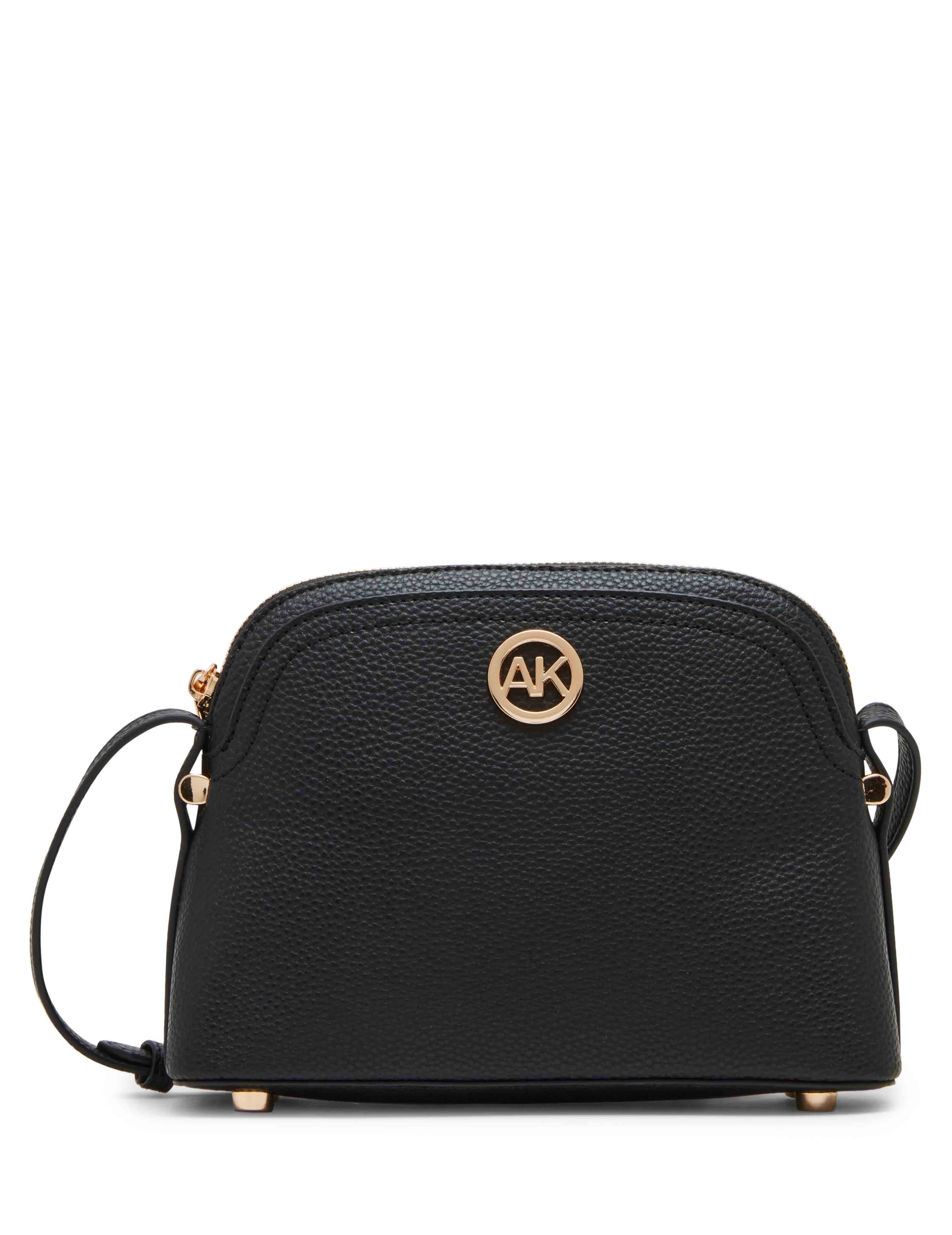 Dome Crossbody With Detachable Card Case - Anne Klein Black