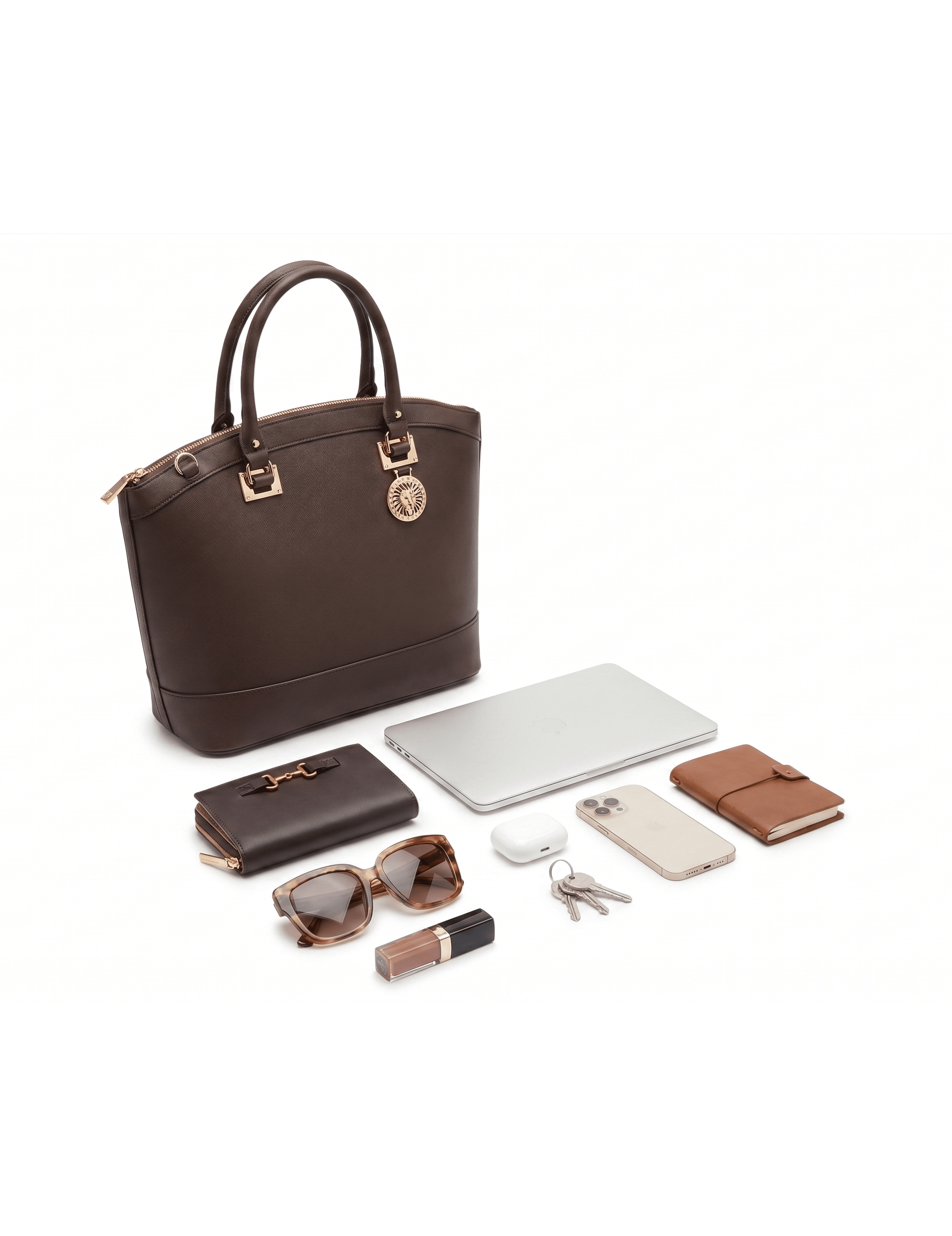 July25New Recruits Dome Satchel - Anne Klein Espresso
