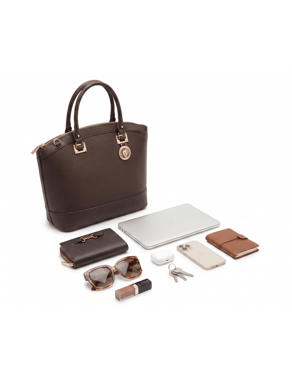 July25New Recruits Dome Satchel - Anne Klein Espresso
