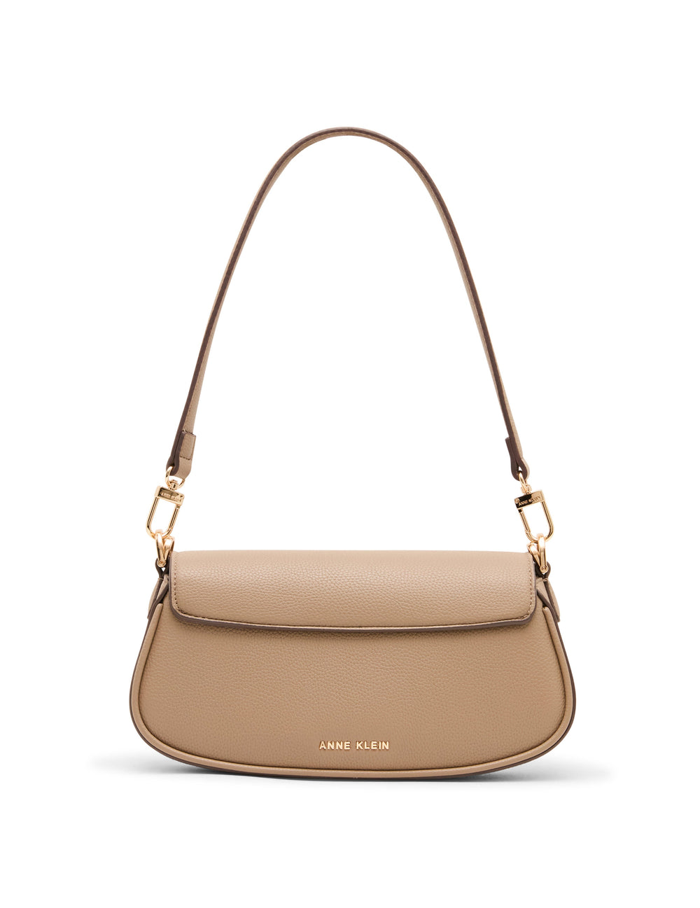 Tortoise Chain Link Shoulder Bag in Truffle - Anne Klein