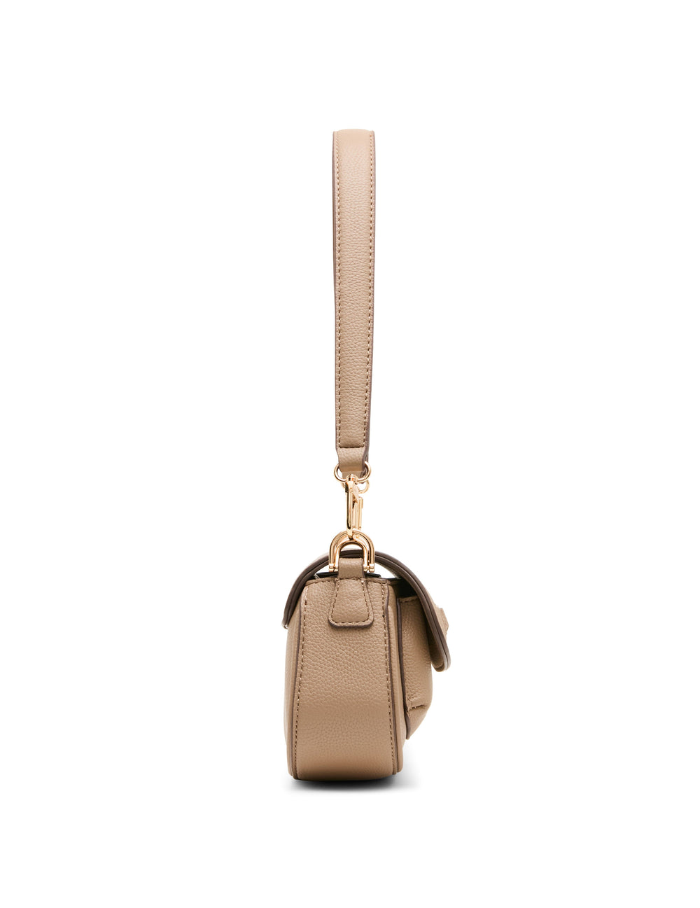 Tortoise Chain Link Shoulder Bag in Truffle - Anne Klein