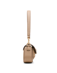Tortoise Chain Link Shoulder Bag in Truffle - Anne Klein