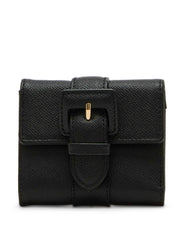 Covered Buckle Flap Wallet Gift Set, New Bordeaux - Anne Klein Black