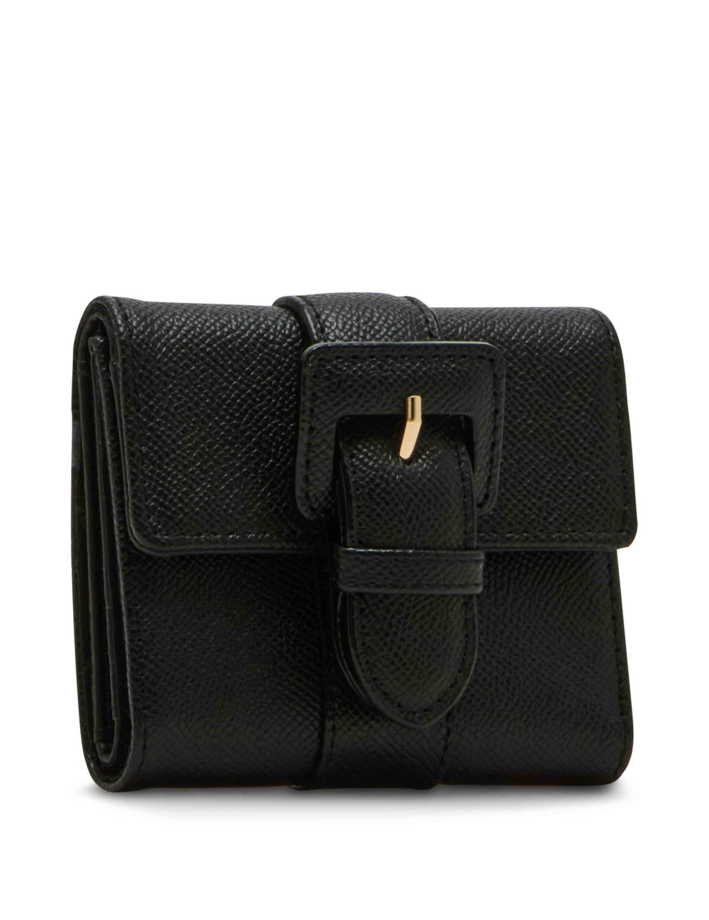 Covered Buckle Flap Wallet Gift Set, New Bordeaux - Anne Klein Black