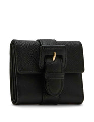 Covered Buckle Flap Wallet Gift Set, New Bordeaux - Anne Klein Black