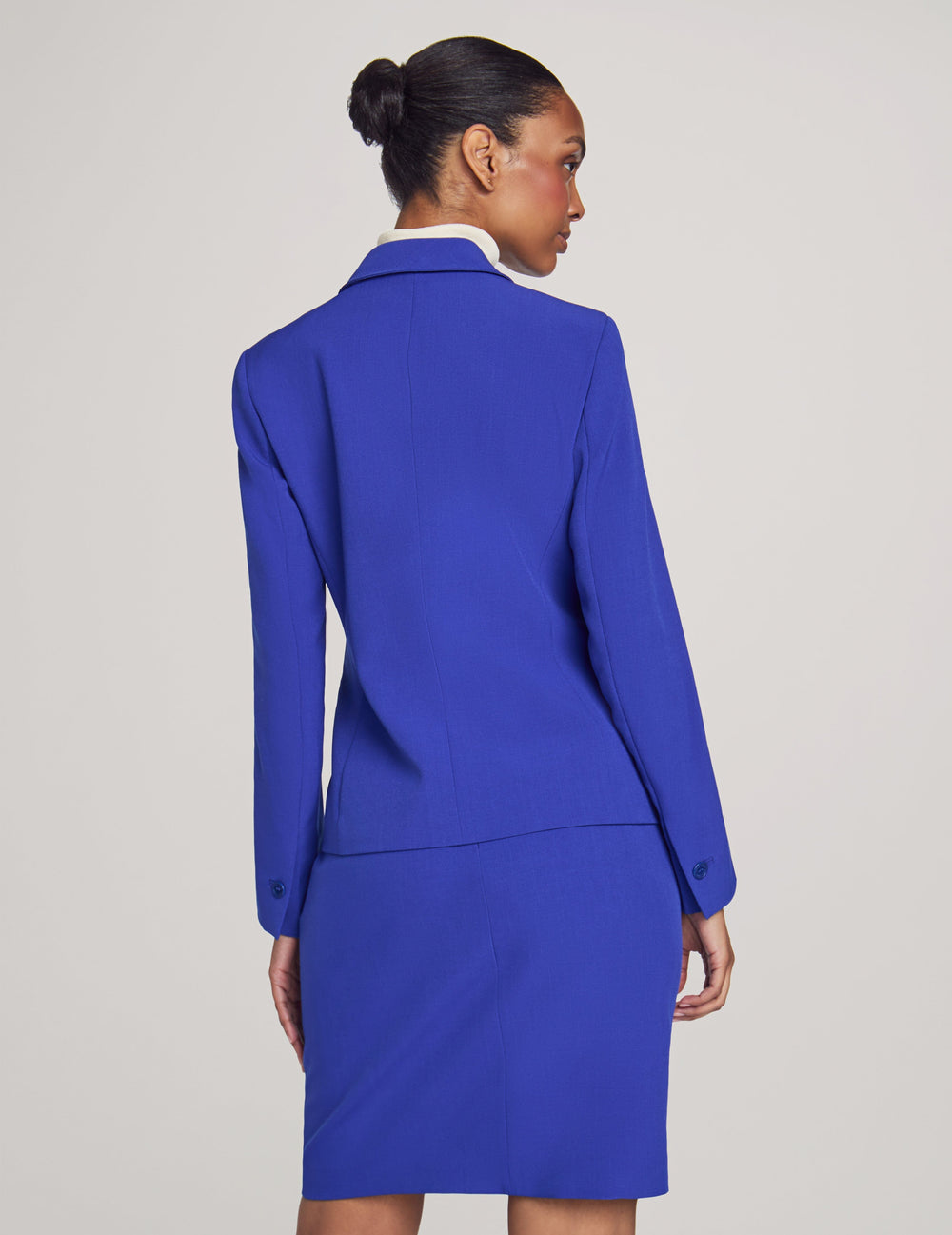 Blazer & Skirt Suit Set in Royal Sapphire - Anne Klein Royal Sapphire