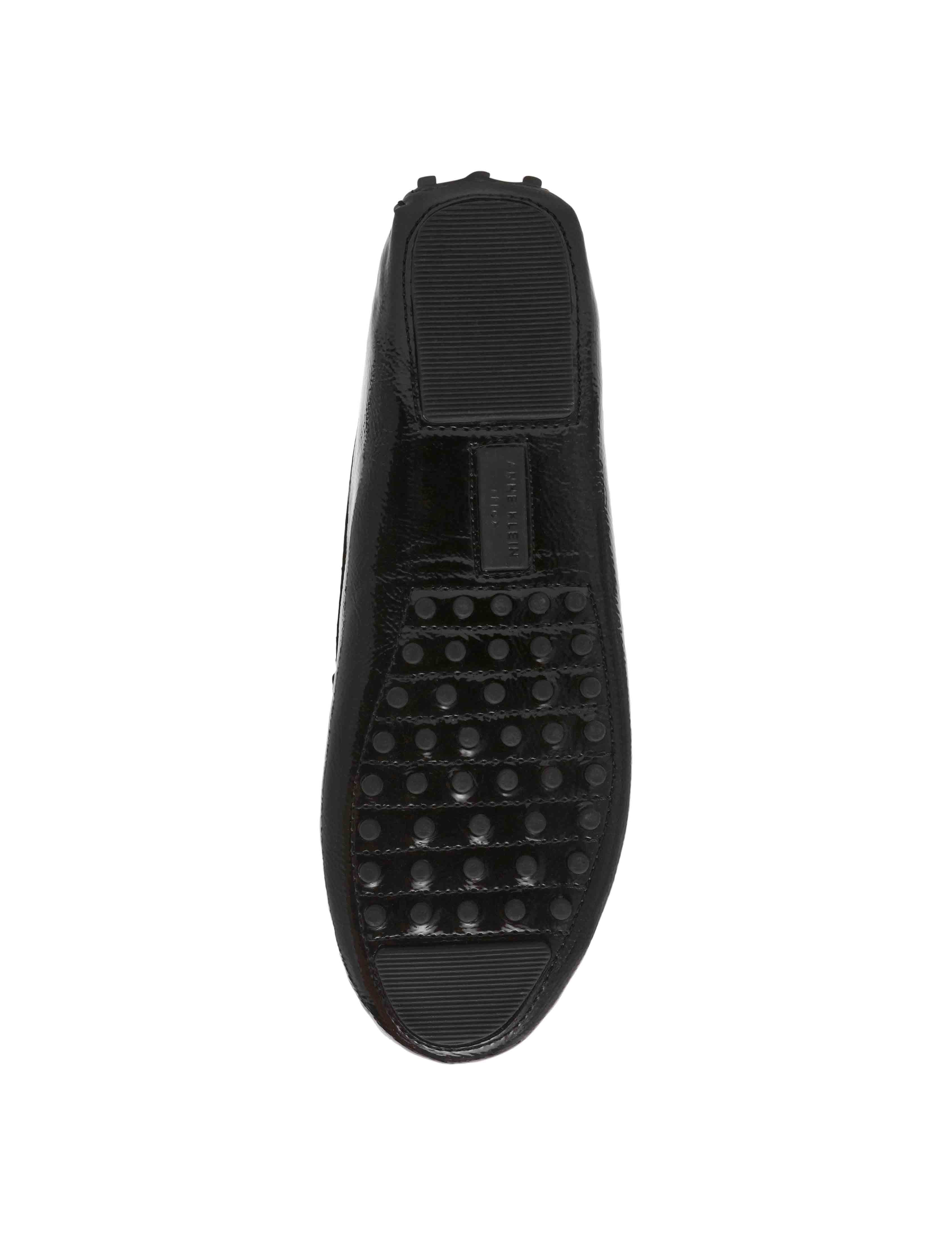 Chrystie Moccasin - Anne Klein Black Crinkle